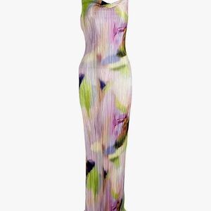 Elegant Multicolor Sleeveless Dress